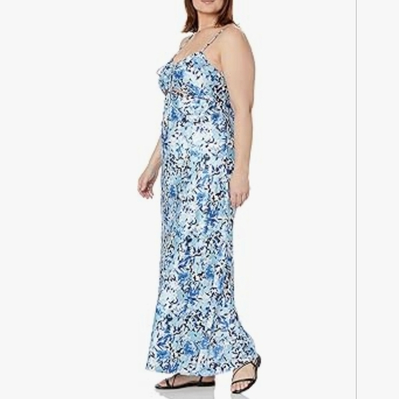 The Drop Women's Shelby Tie-Up Cutout Slip Dress #795 - Picture 7 of 12